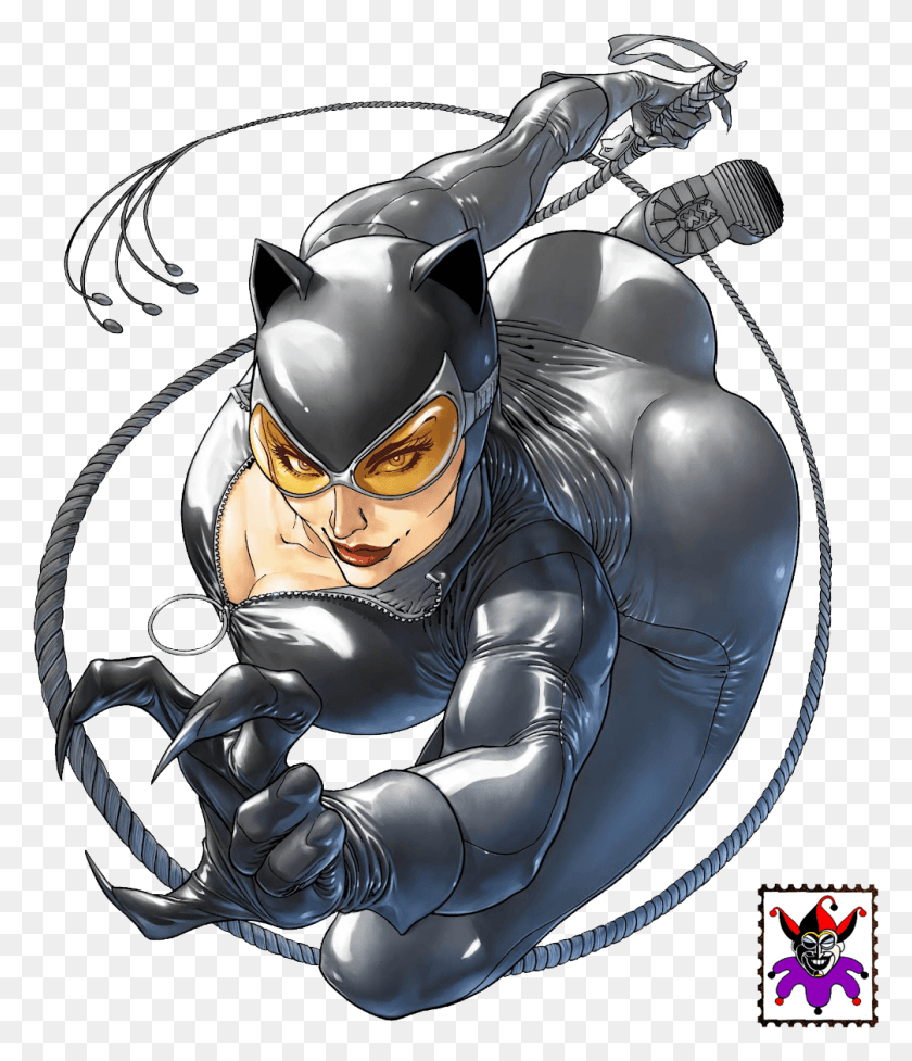 1007x1185 No Caption Provided Catwoman Comic New, Helmet, Clothing, Apparel HD PNG Download