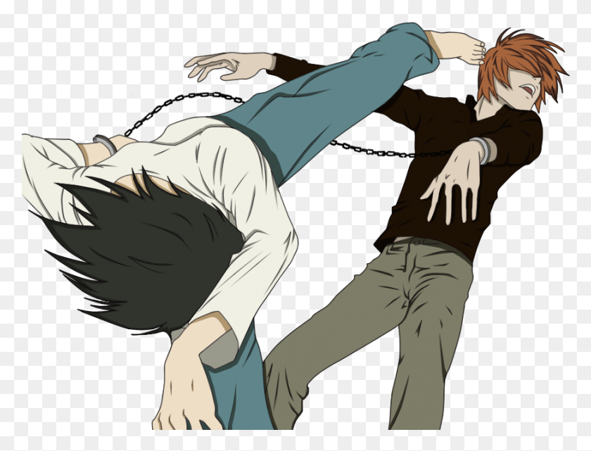 872x650 No Caption Provided Death Note Transparent Gifs, Person, Human, Hug HD PNG Download