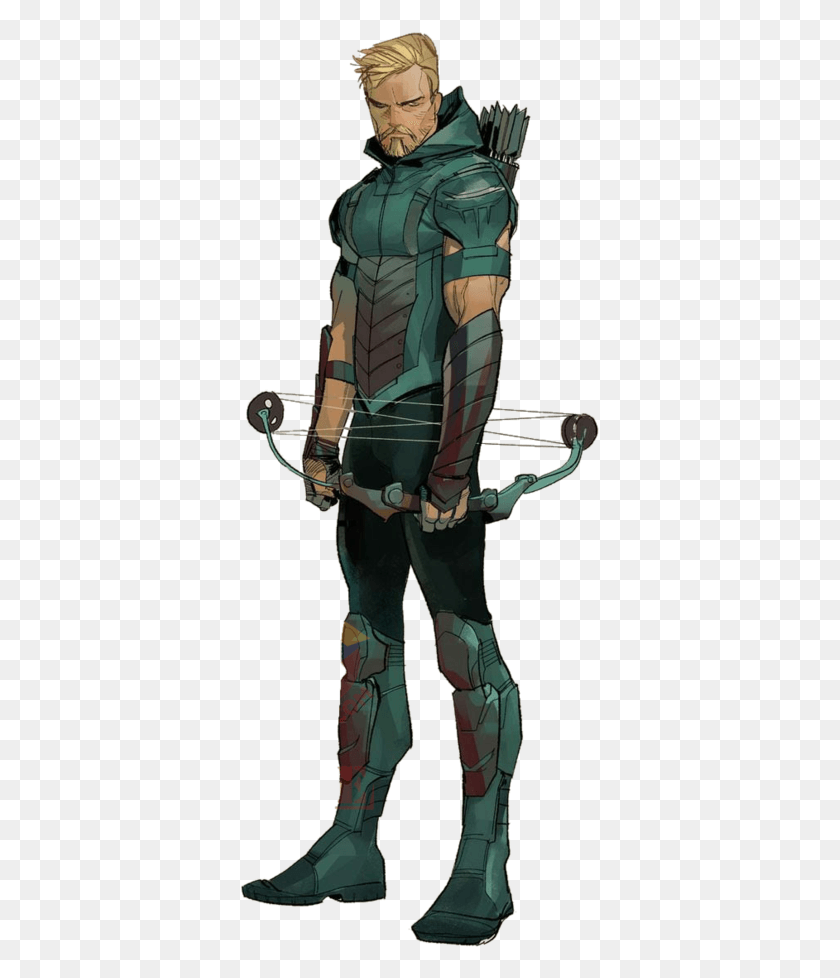361x918 No Caption Provided Green Arrow Rebirth Costume, Person, Human, Bow HD PNG Download