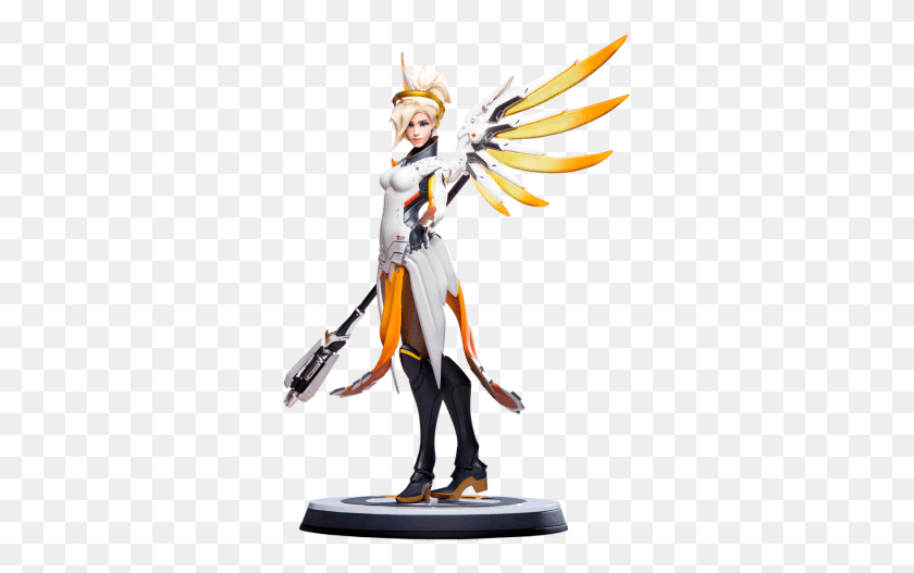 321x467 No Caption Provided Overwatch Mercy Statue, Toy, Costume, Manga HD PNG Download