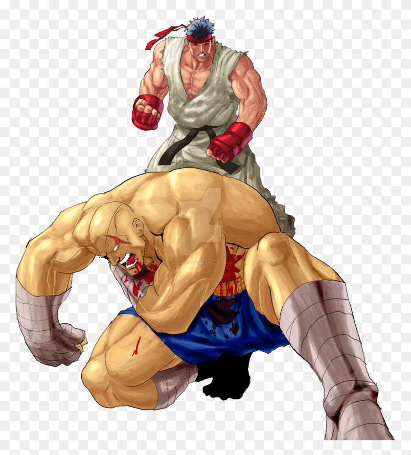 779x870 No Caption Provided Sagat Ryu, Person, Human, People HD PNG Download
