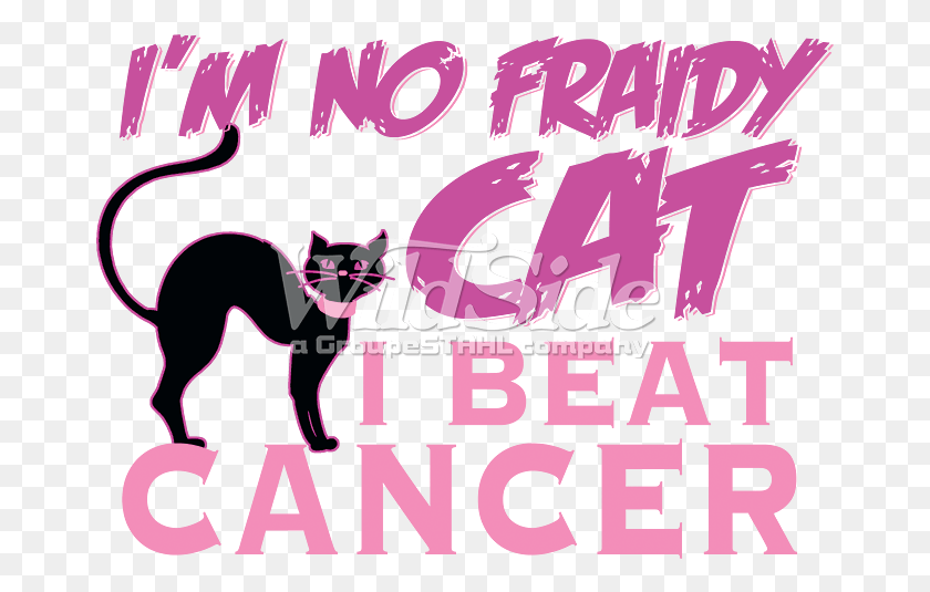 667x475 No Fraidy Cat I Beat Cancer I M No Fraidy Cat I Beat Cancer, Advertisement, Poster, Text HD PNG Download