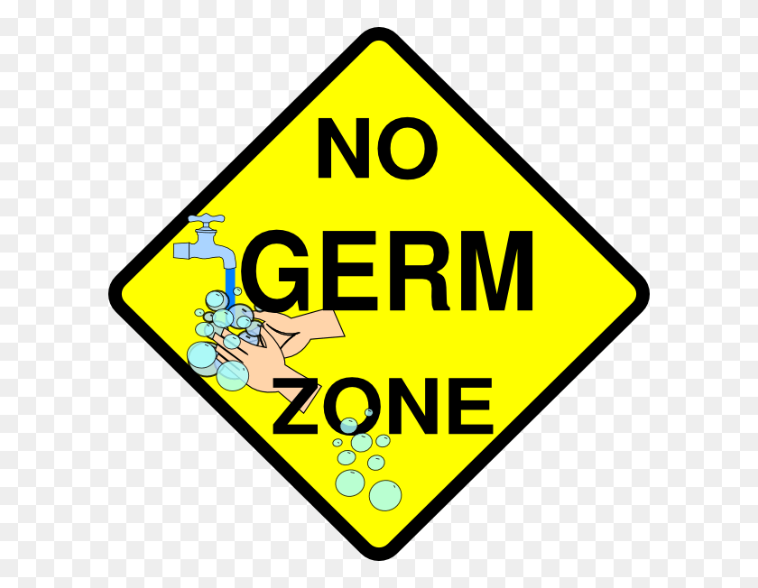600x592 No Germs Clip Art N2 No Germs Clipart, Symbol, Road Sign, Sign HD PNG Download