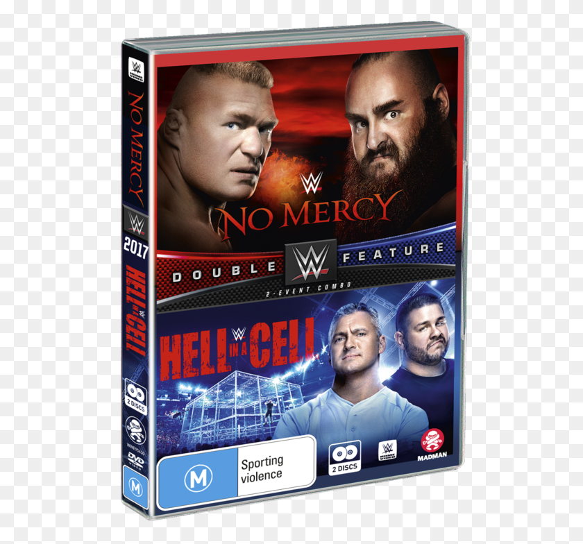 516x724 No Mercyhell In A Cell 2017 Double Feature Wwe No Mercy Hell In A Cell 2017 Dvd, Person, Human, Poster HD PNG Download