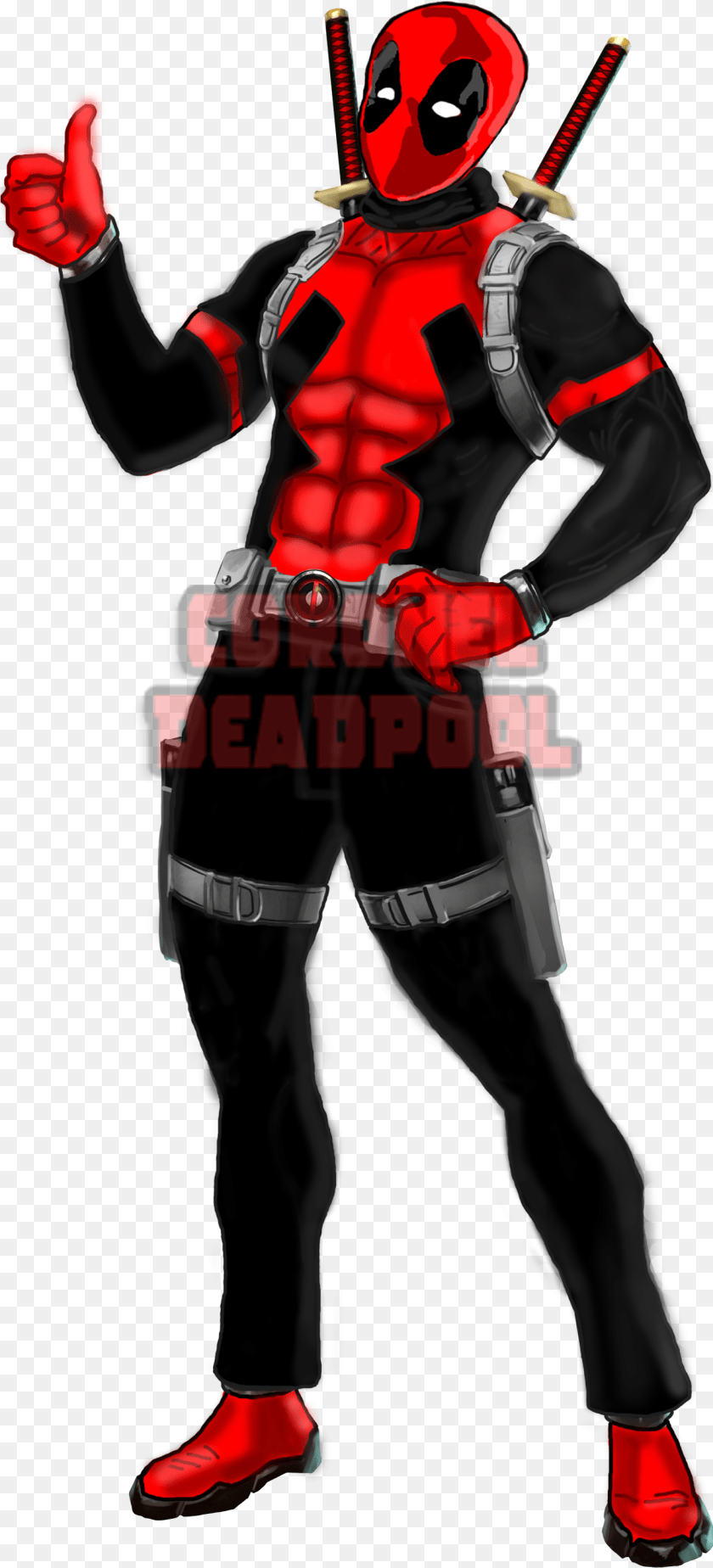 1315x2893 No Mi Muy Good Deadpool Marvel, Person, Clothing, Costume, Ninja Transparent PNG