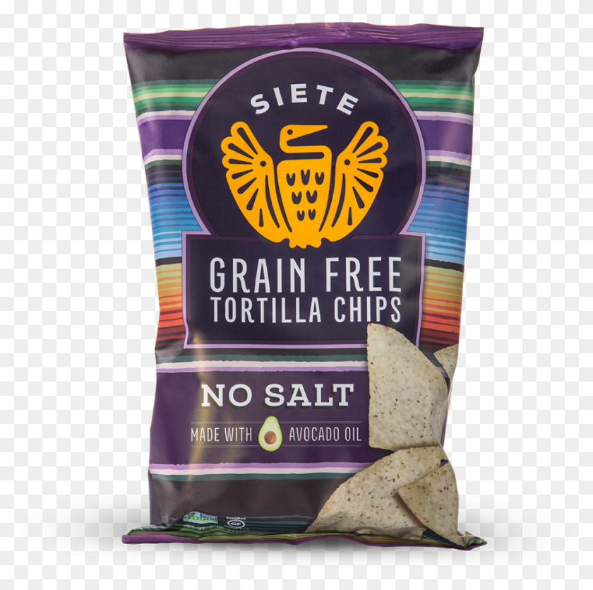 936x931 No Salt Grain Free Tortilla Chips Siete Grain Free Chips, Food, Bread, Cushion HD PNG Download