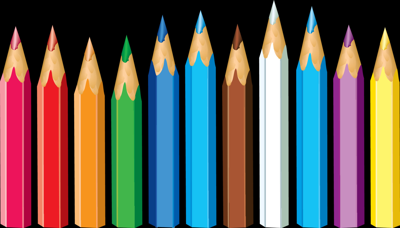 Мультики цветными карандашами
