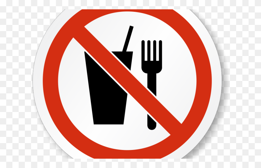 640x480 No Smoking Clipart Drinking Sign, Fork, Cutlery, Symbol HD PNG Download