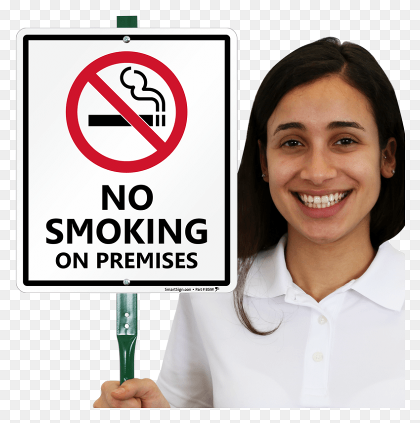 789x796 No Smoking On Premises Sign Ohio No Smoking Sign, Person, Human, Symbol HD PNG Download