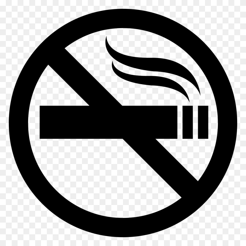 980x980 No Smoking Sign Comments No Smoking Logo, Symbol, Rug, Road Sign HD PNG Download