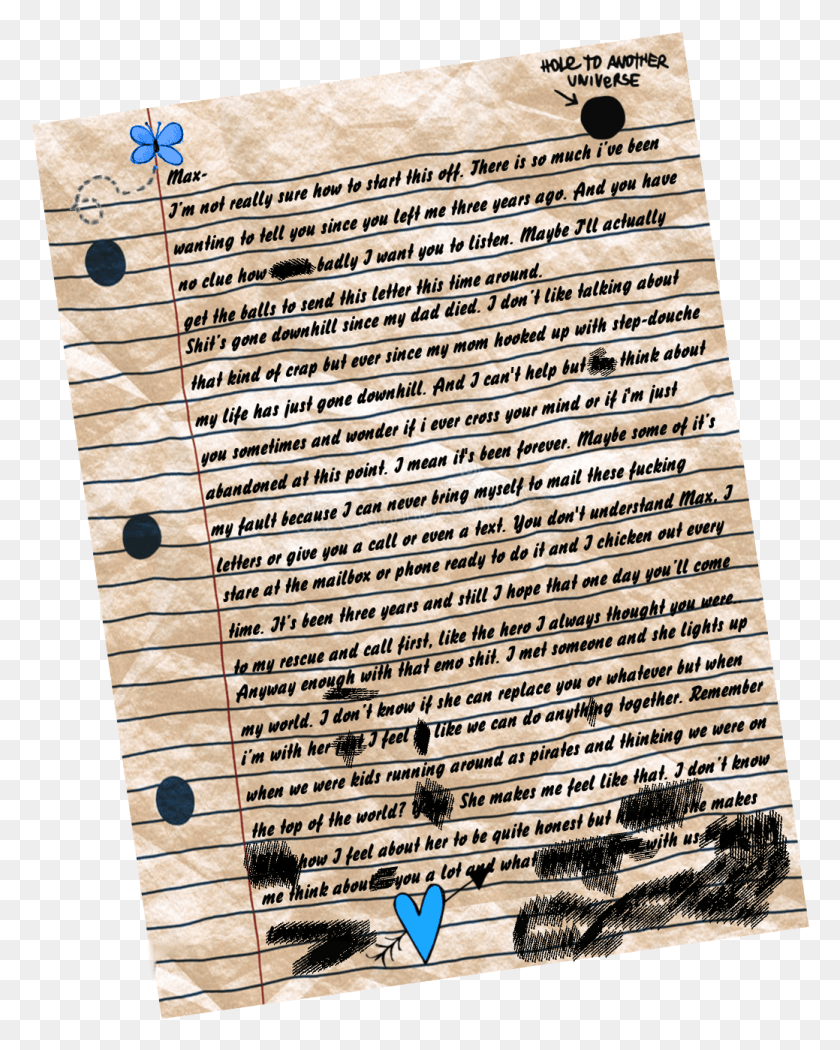 1039x1319 No Spoilers In A Lis Fan Facebook Group There39s A Chloes Letter To Max, Text, Handwriting HD PNG Download