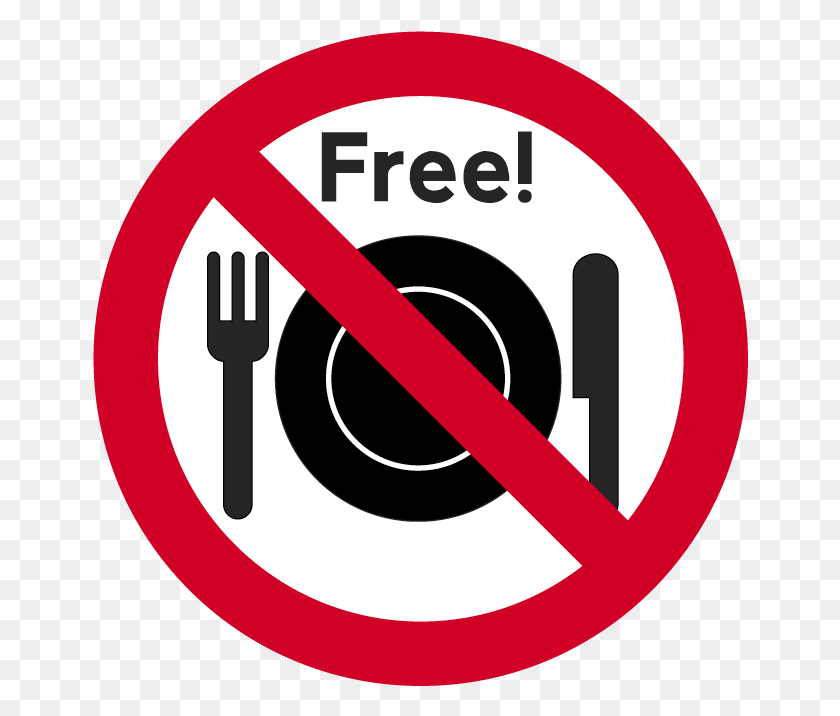 656x656 No Such No Free Lunch, Fork, Cutlery, Symbol HD PNG Download