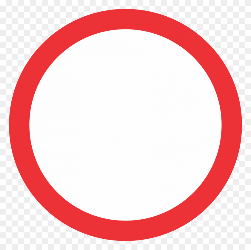 1716x1716 No Traffic Transparent Red Circles, Symbol, Road Sign, Sign HD PNG Download