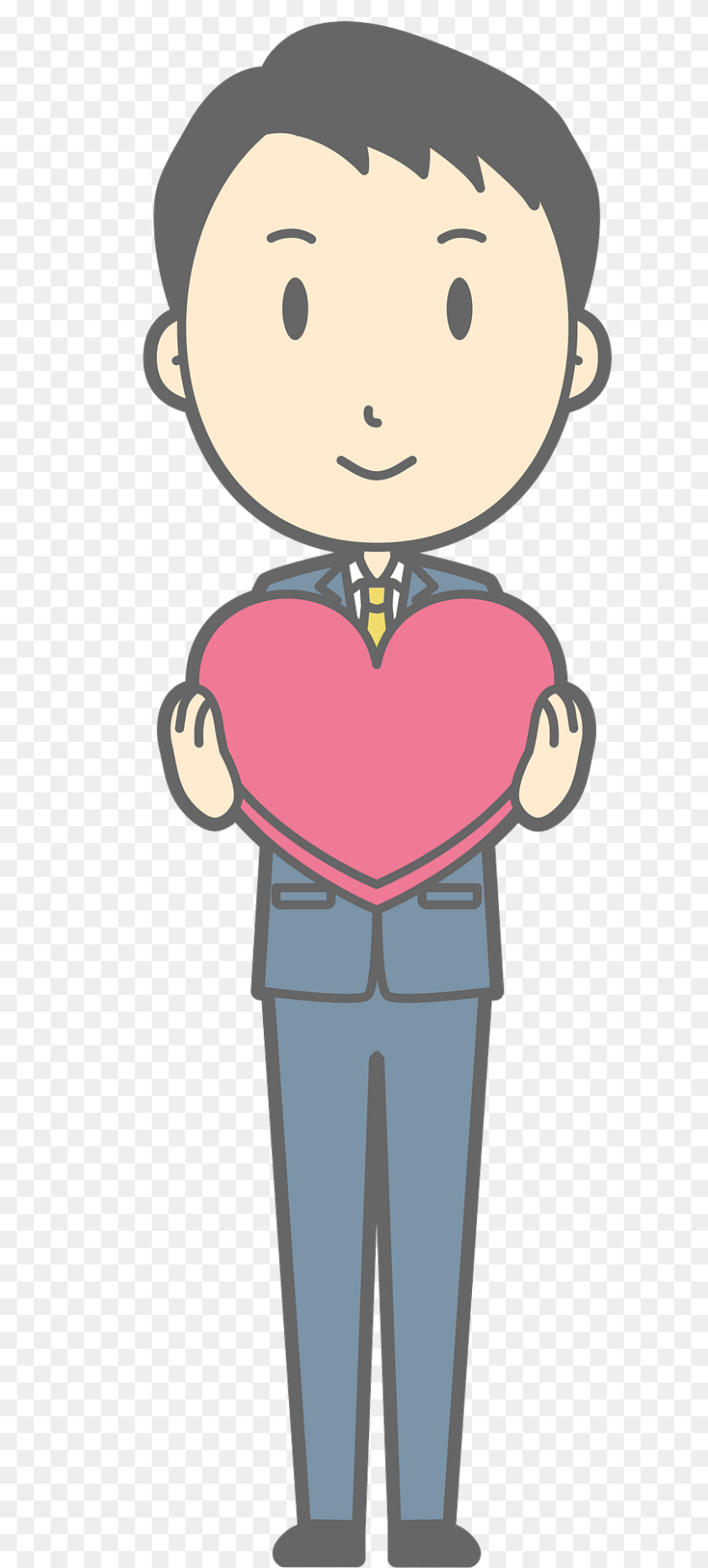 867x1920 Noah Businessman Is Holding A Red Heart Clipart, Person, Face, Head, Book Transparent PNG