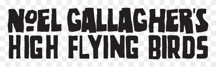 1104x285 Descargar Png Noel Gallagher High Flying Birds Logo, Texto, Palabra, Alfabeto Hd Png