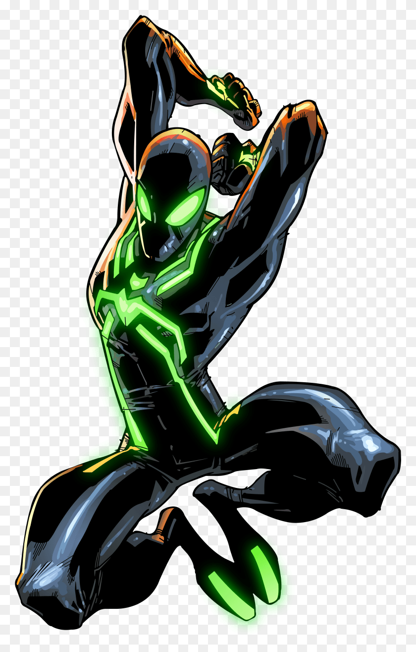 2580x4153 Noir Drawing Detective Comics Spiderman Big Time Stealth Suit, Graphics, Light HD PNG Download