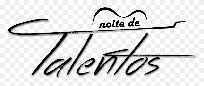 2005x759 Descargar Png Noite De Talento Logo Noite De Talentos Gospel, Texto, Etiqueta, Escritura A Mano Hd Png