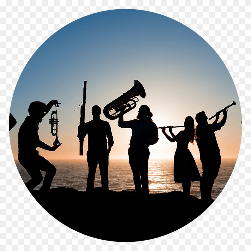 917x917 Nomad Session Silhouette, Person, Human, Tuba HD PNG Download