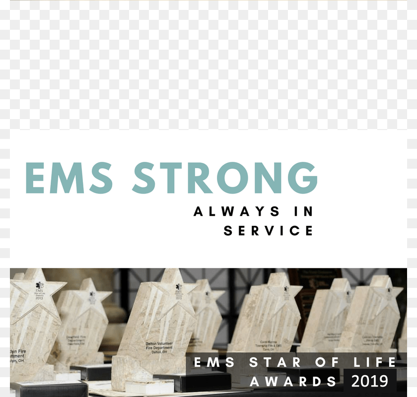 800x800 Nominations For The 2019 Ems Star Of Life Awards Are Plywood, Bag, Advertisement, Poster, Text Sticker PNG