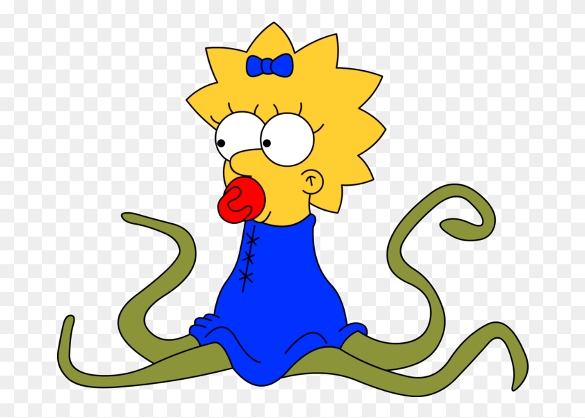678x541 Non Canon Maggie Simpson Alien, Reptile, Animal, Snake HD PNG Download