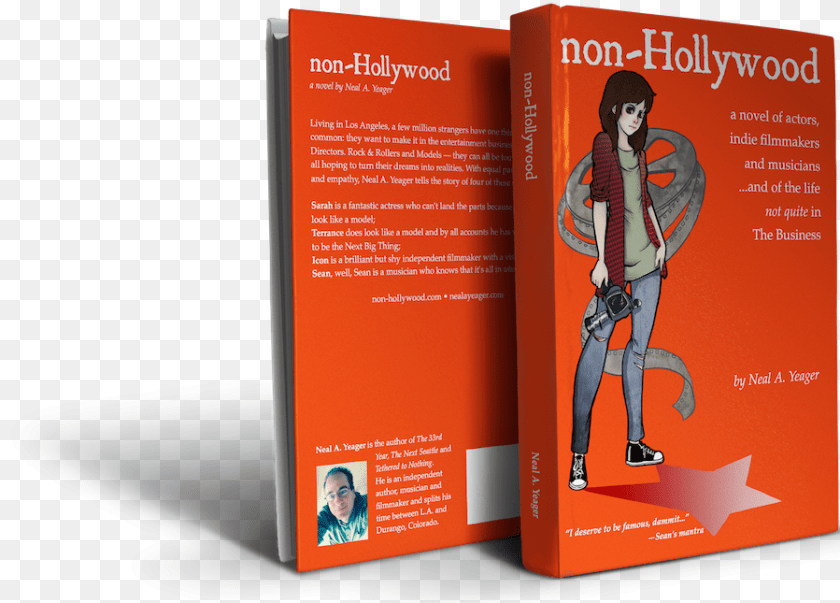 899x645 Non Hollywood A Novel By Neal A Flyer, Advertisement, Book, Publication, Poster Clipart PNG