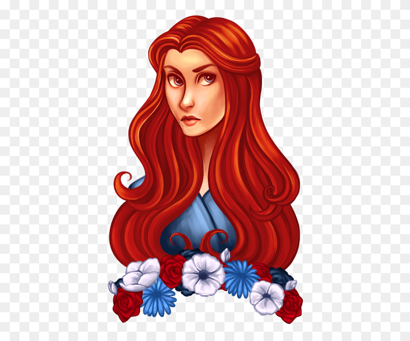 402x639 Noneno Spoilers I Drew A Digital Painting Of Sansa Personaje Con Pelo Rojo, Person, Human HD PNG Download