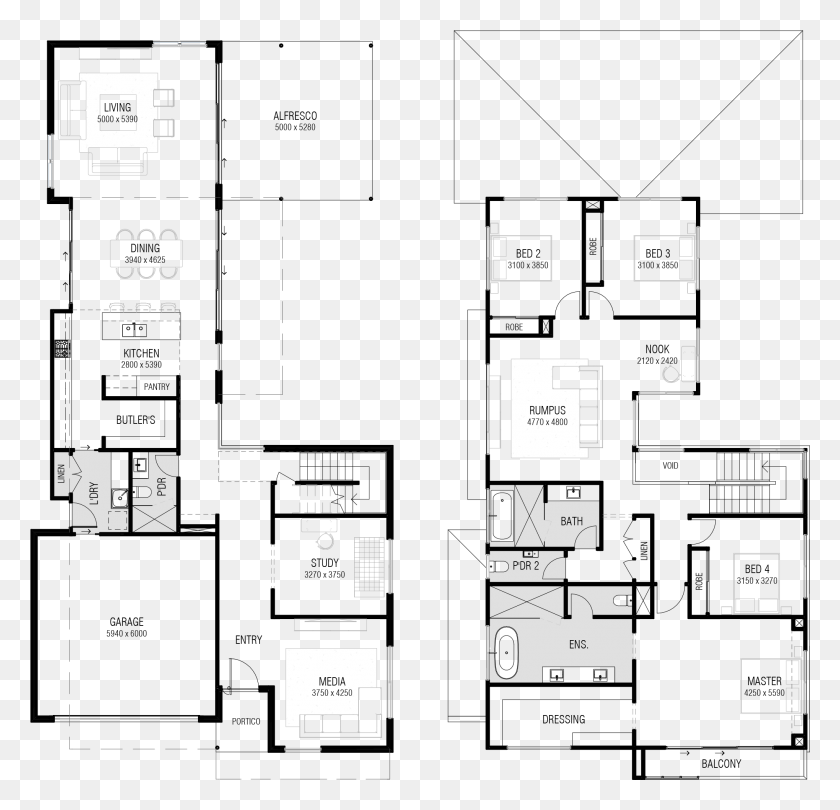2039x1961 Noosa 380 Floor Plan, Plot, Diagram, Floor Plan HD PNG Download