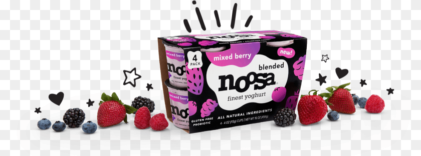 Noosa Yogurt Mixed Berry, Food, Fruit, Plant, Produce PNG