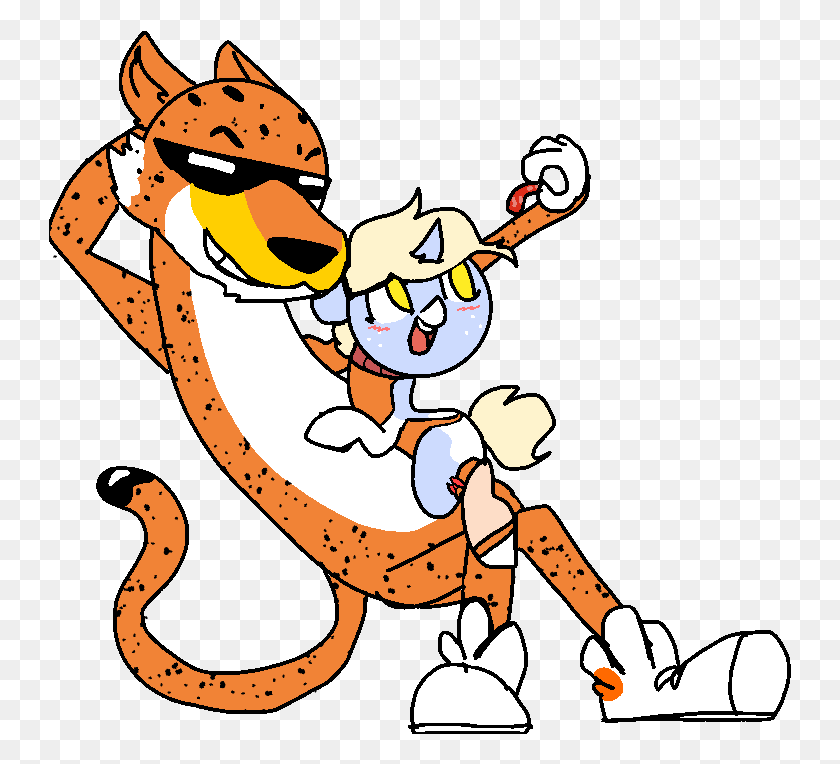 743x704 Nootaz Backless Chester Cheetah Clothes Female Chester The Cheetah Transparent, Person, Human, Helmet HD PNG Download