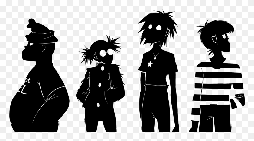 1228x643 Nope Trying To Make Transparent Background Gorillaz Silhouette, Nature, Outdoors, Astronomy Descargar Hd Png