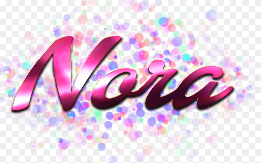 Nora Name Logo Bokeh Sonali Name Hd, Art, Graphics, Purple PNG