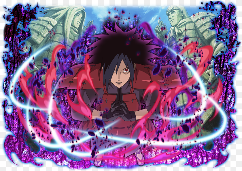 Nordax Uchiha Madara Render Ultimate Ninja Blazing, Person, Face, Head, Purple PNG