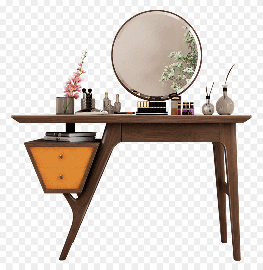 769x801 Nordic Style Dressing Table Desk One Small Apartment Sofa Tables, Furniture, Tabletop, Sideboard HD PNG Download