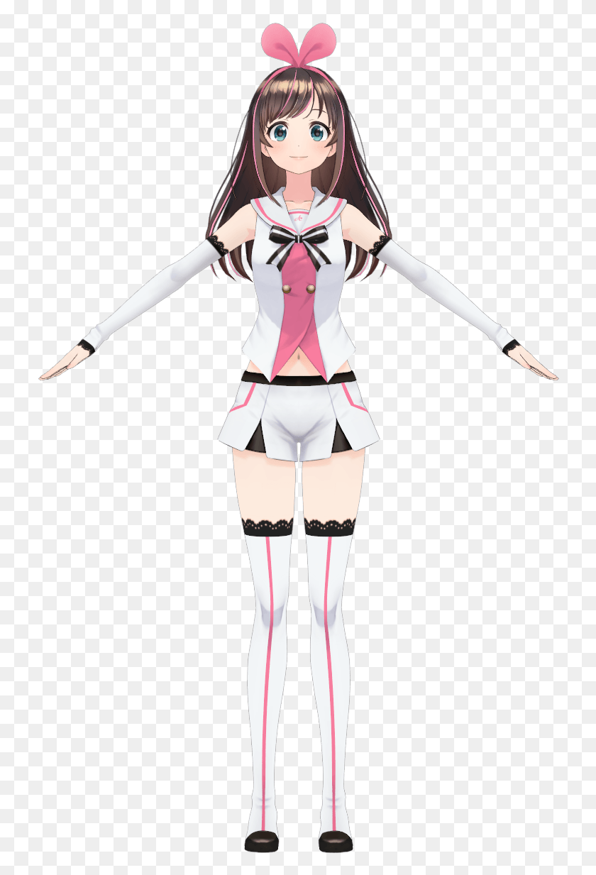 736x1173 Normally Official Image Copyrights Are Heavily Protected Kizuna Ai Mmd Model, Person, Human, Manga HD PNG Download