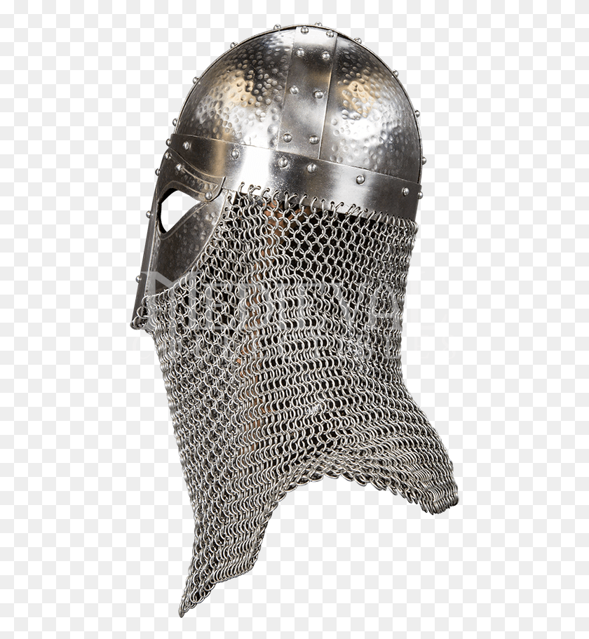 471x851 Norse Warrior Helmet With Aventail Mail, Armor, Chain Mail, Clothing HD PNG Download