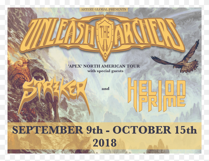 3601x2701 North American Tour Supporting Unleash The Archers Unleash The Archers Apex Poster HD PNG Download