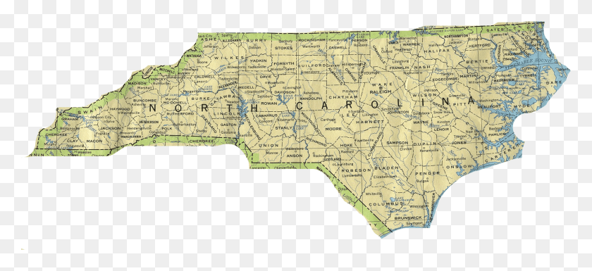 1683x703 North Carolina State Map North Carolina Map, Diagram, Plot, Atlas HD PNG Download