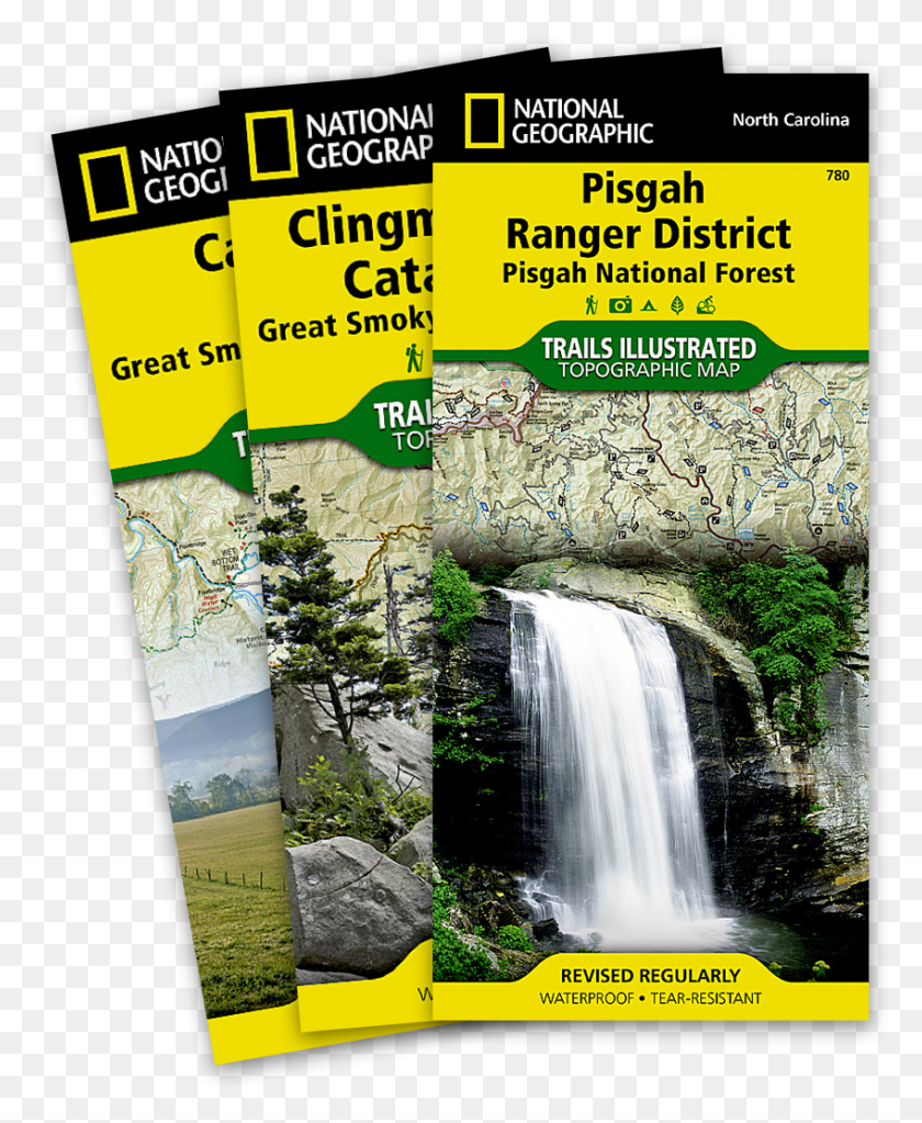 848x1047 Тропы Северной Каролины Иллюстрированные Карты National Geographic, Река, На Открытом Воздухе, Вода Png Скачать