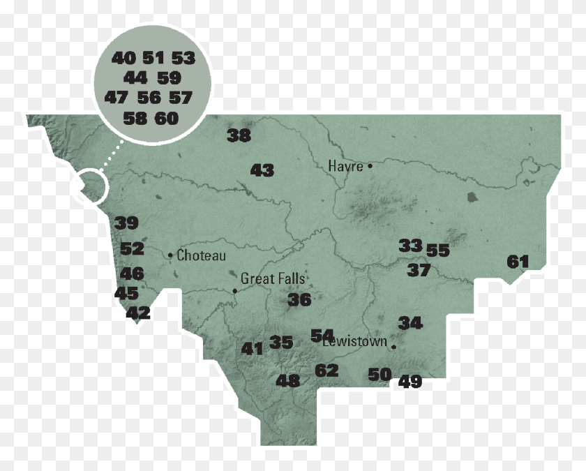 1372x1082 North Central Montana Atlas, Map, Diagram, Plot HD PNG Download