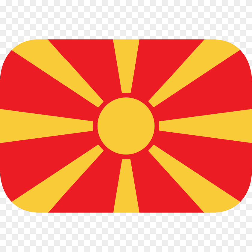 1920x1920 North Macedonia Flag Emoji Clipart Transparent PNG