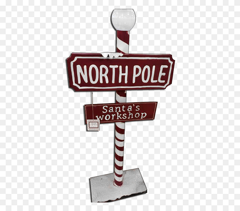 387x680 North Pole Sign Transparent Background North Pole Prop, Cross, Symbol, Road Sign HD PNG Download