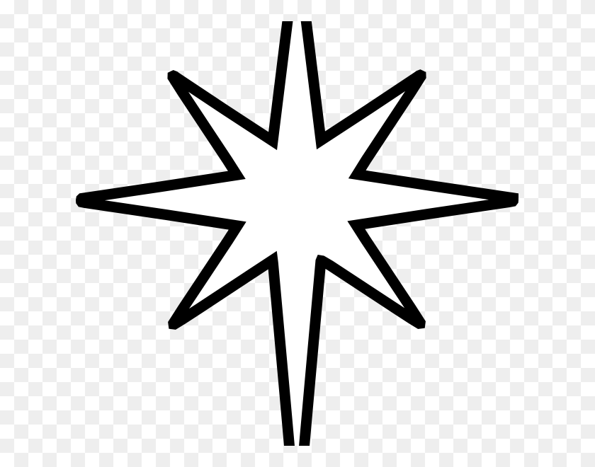 625x600 North Star Star Of Bethlehem Template Printable, Cross, Symbol, Star Symbol HD PNG Download