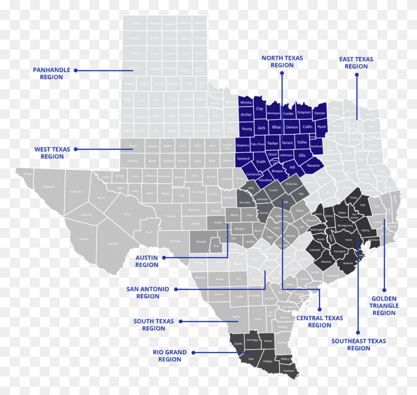 973x920 North Texas Patriot Guard Riders Texas Pgr Regions North Texas Region, Plot, Map, Diagram HD PNG Download