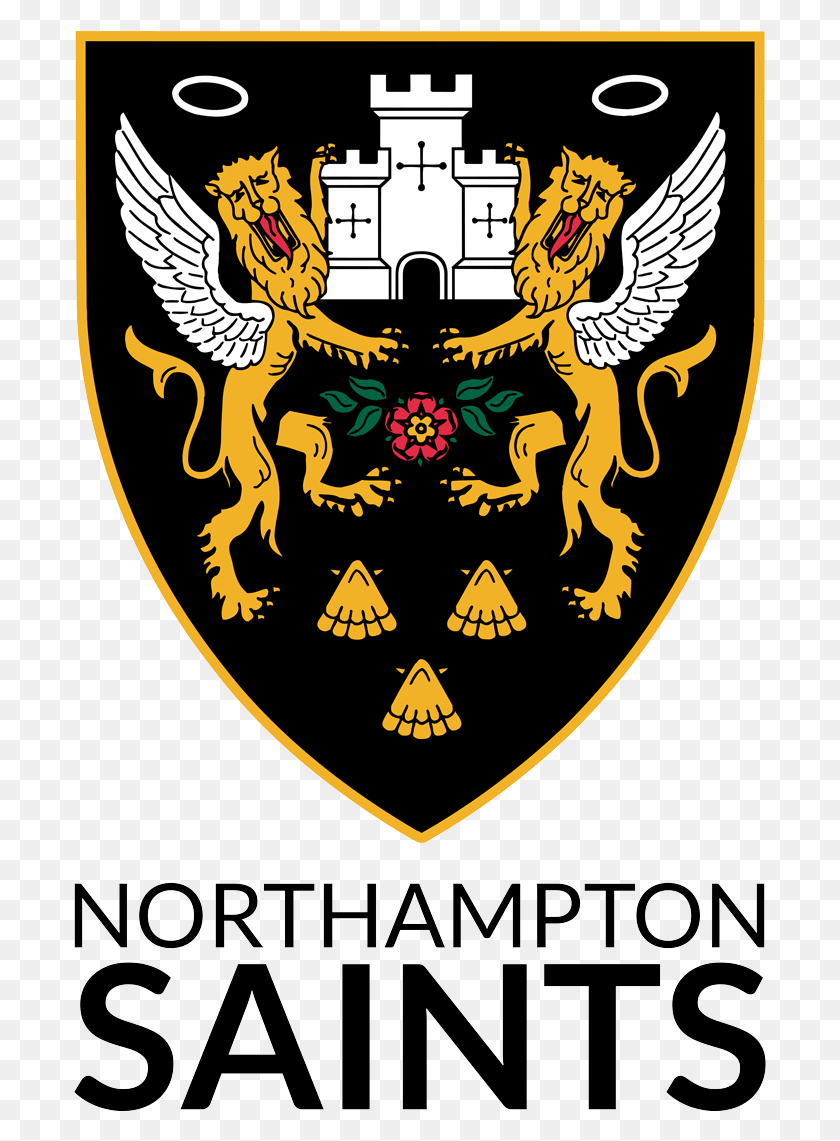 693x1081 Descargar Png Northampton Saints Northampton Saints Logotipo, Cartel, Anuncio, Símbolo Hd Png