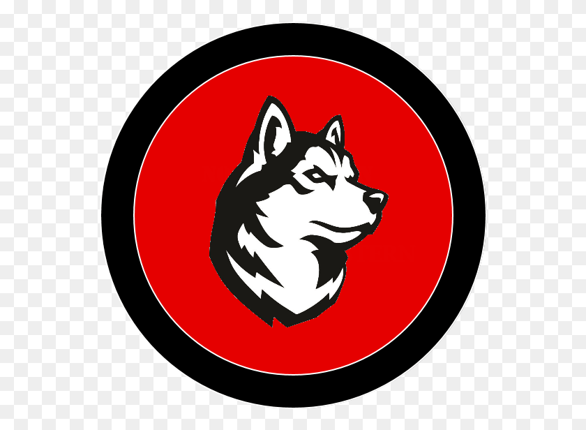 556x556 Northeastern Huskies, Label, Text, Logo HD PNG Download