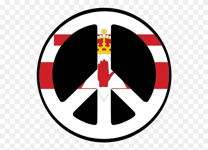 546x546 Northern Ireland Flag Clipart Circle, Symbol, Star Symbol, Triangle HD PNG Download