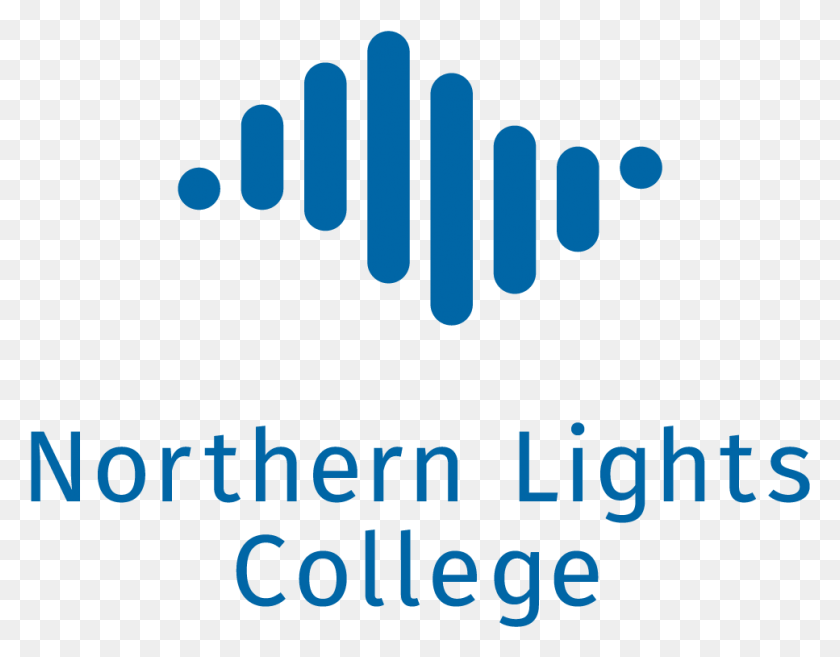 967x741 Northern Lights College Logo Azul Eléctrico, Texto, Palabra, Símbolo Hd Png