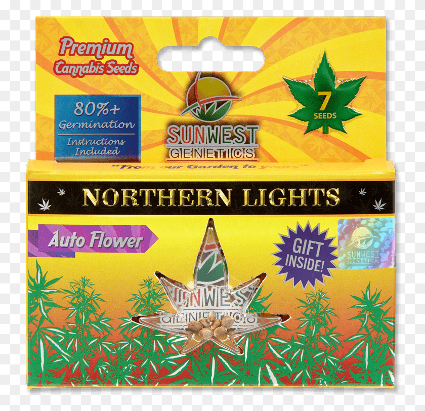 746x752 Northern Lights Seeds Sunwest Genetics, Poster, Advertisement, Flyer HD PNG Download