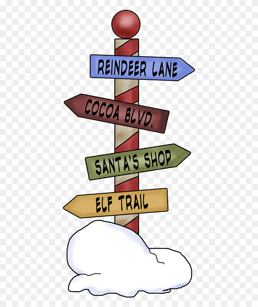 433x941 Northpole Street Signs North Pole Sign Post, Symbol, Text, Alphabet HD PNG Download