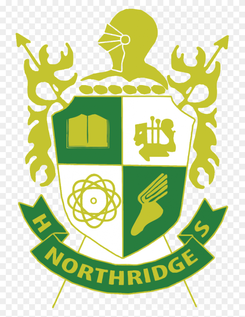 733x1024 Логотип Northridge Shield High School Northridge High School, Плакат, Реклама, Символ Hd Png Скачать